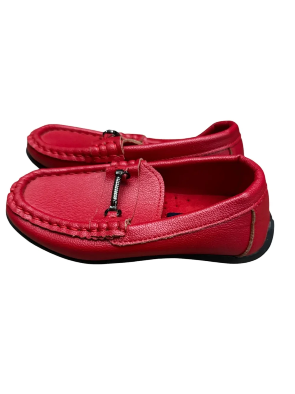 French Toast Toddler Boys Size 10 Red Horsebit Loafers Dress Shoes